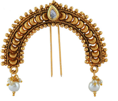 

Anuradha Art Traditional hair brooch Hair Accessory Set(Gold)
