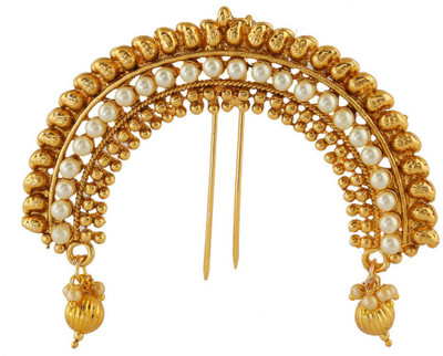 

Anuradha Art Traditional hair brooch Hair Accessory Set(Gold)