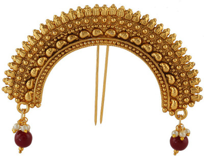 

Anuradha Art Traditional hair brooch Hair Accessory Set(Gold)