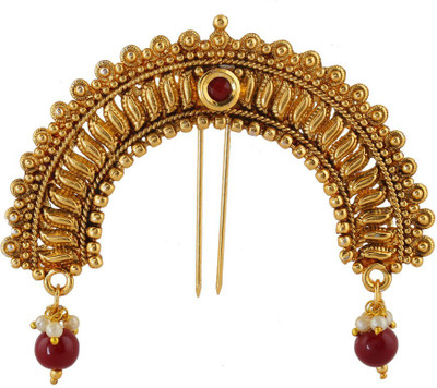 

Anuradha Art Traditional hair brooch Hair Accessory Set(Gold)