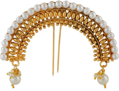 

Anuradha Art Traditional hair brooch Hair Accessory Set(Gold)