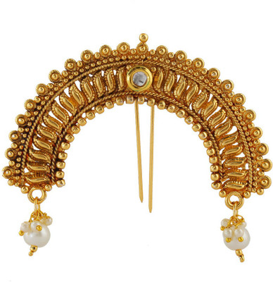 

Anuradha Art Traditional hair brooch Hair Accessory Set(Gold)