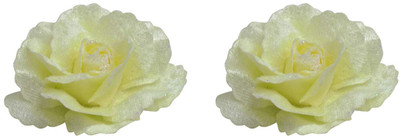 

BOXO Party Wear Hair Accessories For Women And Girls, Flower Clips For Ladies, Set Of 2, Light Yellow, Pack Of 1 Hair Clip(Yellow)