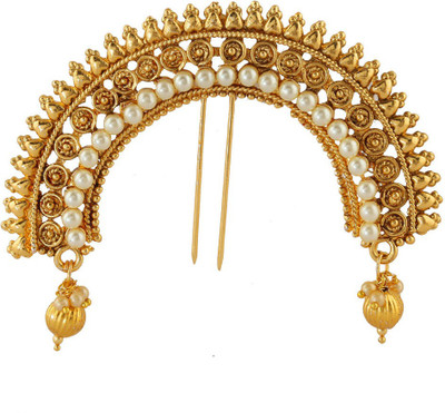 

Anuradha Art Traditional hair brooch Hair Accessory Set(Gold)