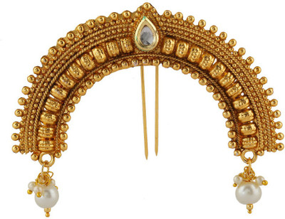 

Anuradha Art Traditional hair brooch Hair Accessory Set(Gold)