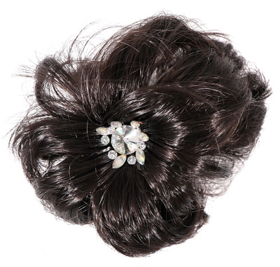 

HONBON Artificial Juda Accessories with cluther For Women and Girls with Stone Work Juda For Festives Designer Stone Bridal Wedding Extension Juda Accessories Hair Extension
