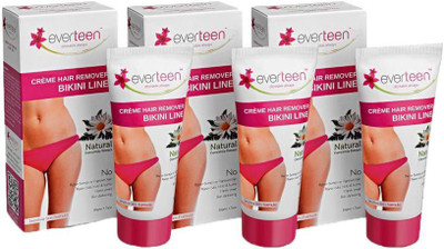

everteen Bikini Line Hair Remover (pack of 3)=150gm Cream(150 g, Set of 3)
