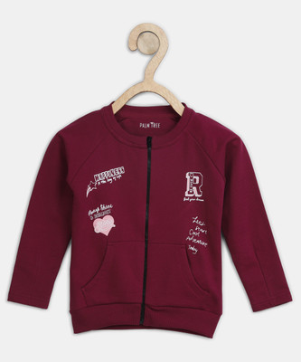 

Gini & Jony Full Sleeve Printed Baby Girl's Jacket, Faded rose(c468)