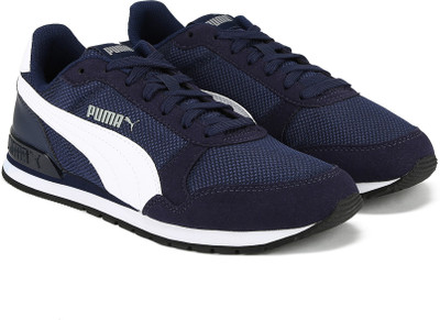 

Puma Boys & Girls Lace Running Shoes(Blue, Peacoat- white