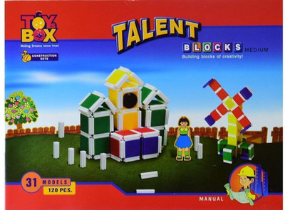 

Fun Villa Talent Blocks Medium, A Building Blocks Game, Great Quality(Multicolor)