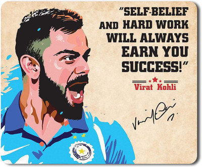 Eagletail India Virat Kohli Printed Non Slip Base Mousepad(Multicolor)