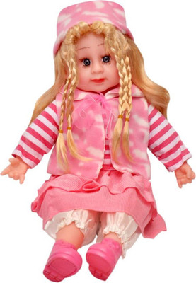 

Aparnas cute50cms musical poem doll pink for kids birthday gift love girl(Pink)