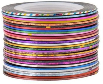 

Zahuu Striping Tape Line Nail Art Tips Decoration Sticker(Multicolour)