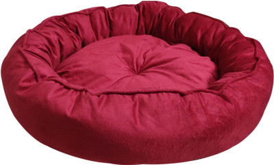 

Hiputee Ultra Soft Reversible Velvet Round Red (Cherry) Dog/Cat Extra Large XL Pet Bed(Red)