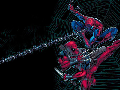 

Comics Spider-Man Deadpool Fine Art Paper Print Poster Photographic Paper(12 inch X 18 inch, Rolled)