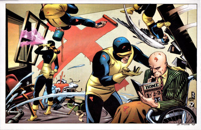 

X-men Cyclops Professor X Frameless Fine Quality Poster Paper Print(12 inch X 18 inch, Rolled)