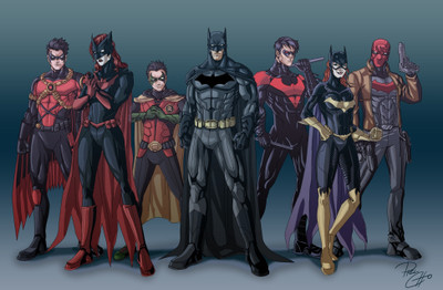 

Batman Robin Batgirl Nightwing Frameless Fine Quality Poster Paper Print(12 inch X 18 inch, Rolled)