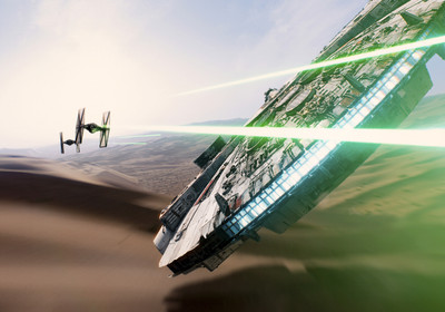 

Akhuratha Poster Movie Star Wars Episode VII: The Force Awakens Millennium Falcon Tie Fighter Star Wars HD Wallpaper Background Fine Art Print(12 inch X 18 inch, Rolled)