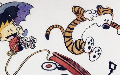 

Calvin & Hobbes Hobbes Calvin Frameless Fine Quality Poster Paper Print(12 inch X 18 inch, Rolled)