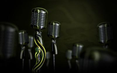 

Music Microphone HD Wallpaper Background Fine Art Print(12 inch X 18 inch, Rolled)