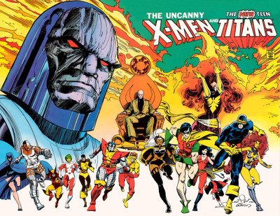

The Uncanny X-men And The New Teen Titans Raven Cyborg Wolverine Colossus Professor X Robin Cyclops Donna Troy Nightcrawler Phoenix Frameless Fine Quality Poster Paper Print(12 inch X 18 inch, Rolled)