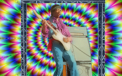 

Akhuratha Music Jimi Hendrix Singers United States Wall Poster Fine Art Print(12 inch X 18 inch, Rolled)