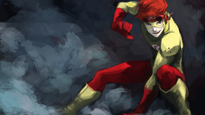 

Comics Kid Flash HD Wallpaper Background Photographic Paper(12 inch X 18 inch, Rolled)