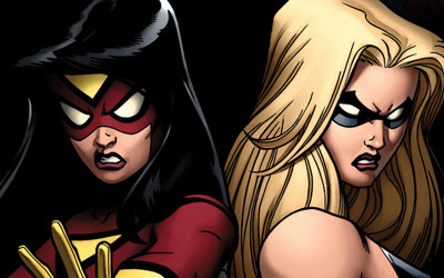 

Marvel Spider-Woman Ms. Marvel Frameless Fine Quality Poster Photographic Paper(12 inch X 18 inch, Rolled)