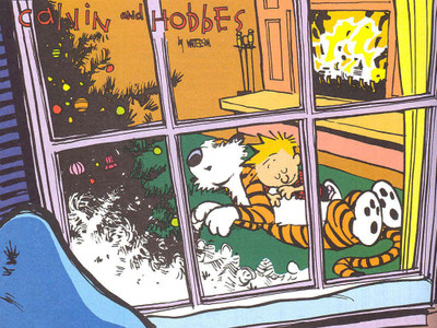 

Comics Calvin & Hobbes Hobbes Calvin Fine Art Paper Print Poster Fine Art Print(12 inch X 18 inch, Rolled)