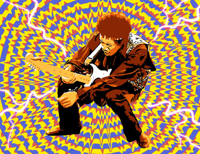 

Music Jimi Hendrix Singers United States Wall Poster Fine Art Print(12 inch X 18 inch, Rolled)