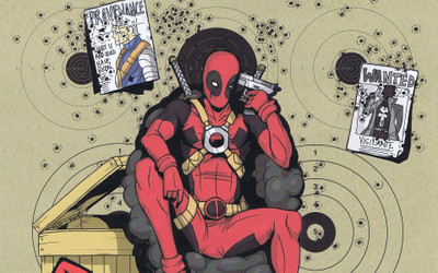 

Comics Deadpool Merc With A Mouth Fine Art Paper Print Poster Paper Print(12 inch X 18 inch, Rolled)