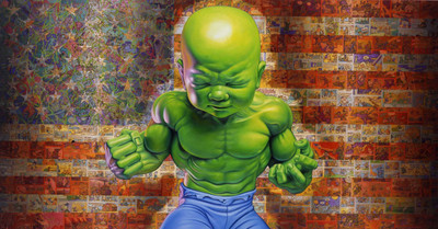 

Hulk Hulk Boy American Flag Flag Frameless Fine Quality Poster Photographic Paper(12 inch X 18 inch, Rolled)