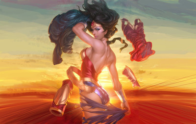 

Comics Wonder Woman Fine Art Paper Print Poster Photographic Paper(12 inch X 18 inch, Rolled)