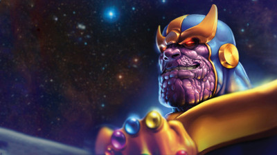 

Akhuratha -comics-thanos Wall Poster Paper Print(12 inch X 18 inch, Rolled)