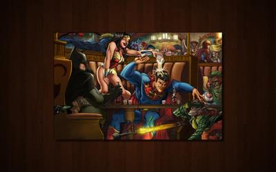 

Comics Dc Comics Batman Wonder Woman Superman Fine Art Paper Print Poster Fine Art Print(12 inch X 18 inch, Rolled)