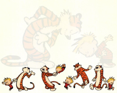 

Calvin & Hobbes Hobbes Calvin Frameless Fine Quality Poster Photographic Paper(12 inch X 18 inch, Rolled)