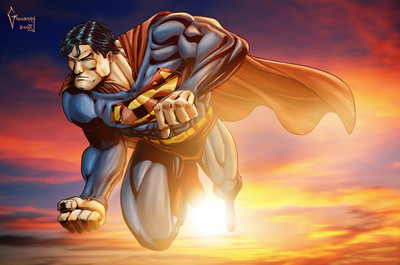 

Superman Frameless Fine Quality Poster Paper Print(12 inch X 18 inch, Rolled)