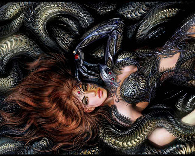 

Witchblade Medusa Dark Gothic Beautiful Frameless Fine Quality Poster Photographic Paper(12 inch X 18 inch, Rolled)
