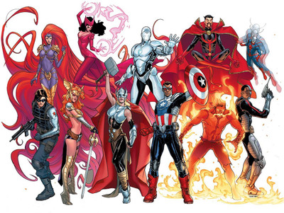 

Avengers NOW! Inferno Ant-Man Scarlet Witch Marvel Iron Man Doctor Strange Angela Thor Captain America Frameless Fine Quality Poster Photographic Paper(12 inch X 18 inch, Rolled)