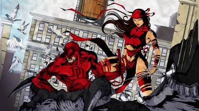 

Daredevil Matt Murdock Elektra Frameless Fine Quality Poster Photographic Paper(12 inch X 18 inch, Rolled)
