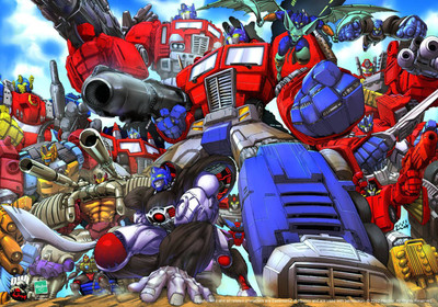 

Transformers Autobots Bumble Bee Megatron Optimus Prime Frameless Fine Quality Poster Paper Print(12 inch X 18 inch, Rolled)
