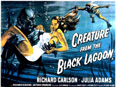 

Akhuratha Poster Movie Creature From The Black Lagoon Creature HD Wallpaper Background Fine Art Print(12 inch X 18 inch, Rolled)