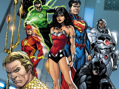 

Comics Justice League Green Lantern Wonder Woman Superman Flash Batman Aquaman Fine Art Paper Print Poster Photographic Paper(12 inch X 18 inch, Rolled)