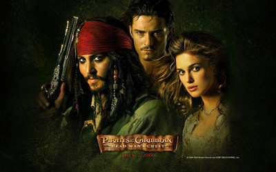 

Movie Pirates Of The Caribbean: Dead Man's Chest Pirates Of The Caribbean Johnny Depp Jack Sparrow Orlando Bloom Keira Knightley Elizabeth Swann HD Wallpaper Background Paper Print(12 inch X 18 inch, Rolled)