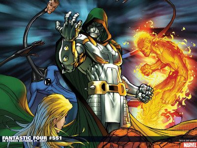 

Comics Fantastic Four The Thing Human Torch Mr. Fantastic Invisible Woman Doctor Doom HD Wallpaper Background Fine Art Print(12 inch X 18 inch, Rolled)