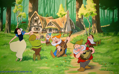 

Movie Snow White And The Seven Dwarfs Snow White Seven Dwarves Cartoon HD Wallpaper Background Paper Print(12 inch X 18 inch, Rolled)
