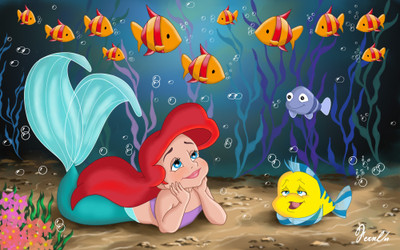 

Akhuratha Poster Movie The Little Mermaid HD Wallpaper Background Fine Art Print(12 inch X 18 inch, Rolled)