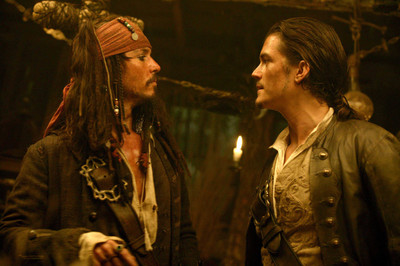 

Movie Pirates Of The Caribbean: Dead Man's Chest Pirates Of The Caribbean Johnny Depp Jack Sparrow Orlando Bloom Will Turner HD Wallpaper Background Paper Print(12 inch X 18 inch, Rolled)