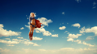 

Comics Supergirl Fine Art Paper Print Poster Photographic Paper(12 inch X 18 inch, Rolled)