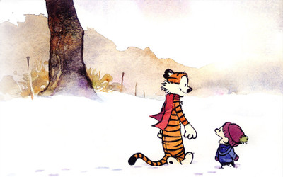 

Calvin & Hobbes Hobbes Calvin Frameless Fine Quality Poster Photographic Paper(12 inch X 18 inch, Rolled)